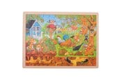 Puzzle - Goki Wooden Puzzle - Life in the Garden Holz - 57743