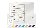 Archivierung und Aufbewahrung - Leitz Click & Store WOW Schubladenset (4 Schubladen) Weiß - 60490001
