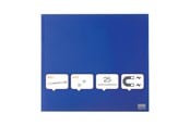 Konferenz und Präsentation - Nobo Diamond Glas - blaue magnetische Glastafel, Einzelhandelspackung Diamond Glas - blaue magnetische Glastafel, Einzelhandelspackung - 1903953