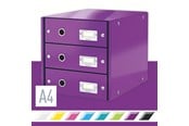 Archivierung und Aufbewahrung - Leitz  Click & Store WOW Schubladenset (3 Schubladen) Violett - 60480062