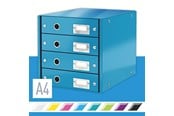 Archivierung und Aufbewahrung - Leitz Click & Store WOW Schubladenset (4 Schubladen) Blau - 60490036