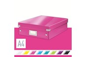 Archivierung und Aufbewahrung - Leitz Click & Store WOW Organisationsbox Mittel Pink - 60580023