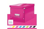Archivierung und Aufbewahrung - Leitz Click & Store WOW Aufbewahrungs- und Transportbox Cube Groß Pink - 61080023