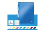 Blöcke, Formulare und Notizbücher - Leitz WOW Collegeblock A4 liniert, spiralgebunden mit PP-Einband Blau - 46370036