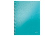 Blöcke, Formulare und Notizbücher - Leitz  WOW Collegeblock A4 liniert, spiralgebunden mit PP-Einband Eisblau - 46370051