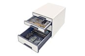 Schreibtischzubehör - Leitz WOW CUBE Schubladenbox Weiß - 52132001