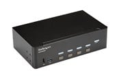 KVM Switches - StarTech.com 4 Port HDMI KVM Switch - 4K 30Hz - Dual Display - KVM / audio / USB switch - 4 ports - rack-mountable - SV431DHD4KU