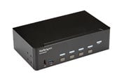 KVM Switches - StarTech.com 4 Port HDMI KVM Switch - 4K 30Hz - Dual Display - KVM / audio / USB switch - 4 ports - rack-mountable - SV431DHD4KU