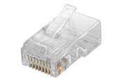 Netzwerkzubehör - Pro RJ45 plug CAT 5e UTP unshielded - for round cable - 4040849725005