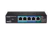 Switches - TRENDnet TPE-P521ES 5-Port Gigabit PoE+ Powered EdgeSmart Switch with PoE Pass Through - TPE-P521ES