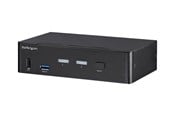 KVM Switches - StarTech.com 2-Port DisplayPort KVM Switch - 4K 60Hz - TAA Compliant - KVM / audio / USB switch - 2 ports - SV231DPU34K