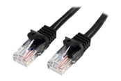 Netzwerk - Kabel - StarTech.com 10m Black Cat5e / Cat 5 Snagless Ethernet Patch Cable 10 m - patch cable - 10 m - black - Schwarz - 10m - 45PAT10MBK