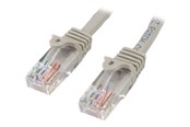 Netzwerk - Kabel - StarTech.com Snagless Cat 5e UTP Patch Cable - patch cable - 15 m - grey - Grau - 15m - 45PAT15MGR