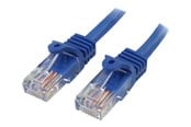 Netzwerk - Kabel - StarTech.com 5m Blue Cat5e / Cat 5 Snagless Patch Cable 5 m - patch cable - 5 m - blue - Blau - 5m - 45PAT5MBL