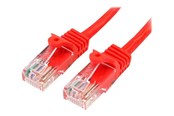 Netzwerk - Kabel - StarTech.com 5m Red Cat5e / Cat 5 Snagless Ethernet Patch Cable 5 m - network cable - 5 m - red - Rot - 5m - 45PAT5MRD