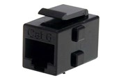 Netzwerk - Kabel - StarTech.com Cat 6 RJ45 Keystone Jack Network Coupler - F/F - network coupler - black - Schwarz - C6KEYCOUPLER