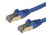 Netzwerk - Kabel - StarTech.com 1m Blue Cat6a / Cat 6a Shielded Ethernet Patch Cable 1 m - patch cable - 1 m - blue - Blau - 1m - 6ASPAT1MBL