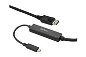 Display Kabel - StarTech.com 3 m (10 ft.) USB-C to DisplayPort Cable - 4K 60Hz - Black - external video adapter - STM32F072CBU6 - CDP2DPMM3MB