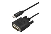 Display Kabel - StarTech.com 3 m (10 ft.) USB-C to DVI Cable - 1920 x 1200 - Black - external video adapter - CDP2DVI3MBNL