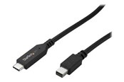 Display Kabel - StarTech.com 1m / 3 ft USB-C to Mini DisplayPort Cable - 4K 60Hz - Black - external video adapter - STM32F072CBU6 - black - CDP2MDPMM1MB