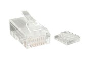 Netzwerk - Kabel - StarTech.com Cat 6 RJ45 Stranded Modular Plug Connector - network connector - clear - Transparent - CRJ45C6STR50