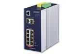 Switches - PLANET Industrial 8-port 10/100/1000T 802.3at PoE + 2-port 1G/2.5G SFP Managed Switch - IGS-10020HPT