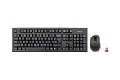 Tastaturen - A4Tech V-Track 7100N PADLESS Wireless Desktop - Tastatur & Maus Set - Englisch - Schwarz - A4TKLA41220