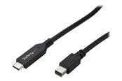 Display Kabel - StarTech.com 1.8m / 6 ft USB-C to Mini DisplayPort Cable - 4K 60Hz - Black - external video adapter - STM32F072CBU6 - black - CDP2MDPMM6B