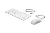 Tastaturen - HP USB Keyboard and Mouse Healthcare Edition - Tastatur & Maus Set - Deutsch - Weiss *DEMO* - 1VD81AA#ABD