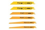 Stichsägen - Dewalt High Performance Break Away Reciprocating Saw Blade 6 Piece Set + Storage Case - DT2444-QZ
