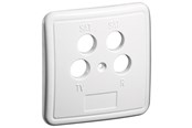 Antennenkabel - Pro 4 holes cover plate for antenna wall sockets white - 4040849670527