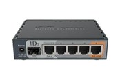 Wlan Router - MikroTik hEX S RB760iGS 5x Gigabit Ethernet SFP Dual Core 880MHz CPU 256MB RAM USB microSD RouterOS L4 IPsec hardware encryption support and The Dude server package - Router - RB760iGS