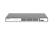 Switches - DIGITUS DN-95343  24 Port Fast Ethernet PoE Switch 19 Inch Unmanaged 2 Uplinks - DN-95343