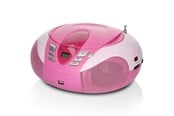 CD-Player - Lenco SCD-37 USB - Portable FM Radio CD and USB player - Pink - SCD37USBR