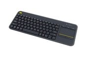 Tastaturen - Logitech K400 Plus Ergonomic Wireless Touch - Tastaturen - Englisch (US) - Schwarz - 920-007145