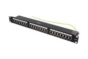 Netzwerkzubehör - Deltaco PAN-201 STP patch panel 24xRJ45 Cat6 1U 19" metal black - PAN-201
