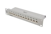 Netzwerkzubehör - Deltaco 10" patch panel 12xRJ45 Cat6a STP 10Gb - 10-PATCH14