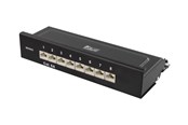 Netzwerkzubehör - Deltaco PAN-211 Patch Panel 8xRJ45 Cat6a wall-mountable metal black - PAN-211