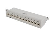 Netzwerkzubehör - Deltaco PAN-212 Patch Panel 12xRJ45 Cat6a wall-mountable metal grey - PAN-212