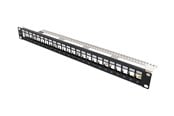 Netzwerkzubehör - Deltaco 19" Keystone patch panel 24 ports 1U gr - PAN-214