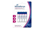 Batterien und Akkus - MediaRange battery 4 x AAA / LR03 Carbon Zinc - MRBAT141