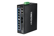 Switches - TRENDnet TI-G102 10-Port Hardened Industrial Gigabit DIN-Rail Switch - TI-G102