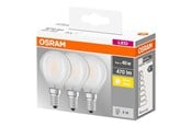 LED-Birnen - Osram LED-Lampe P45 4W/827 (40W) Frosted 3-pack E14 - 4058075819399