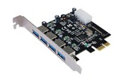 Controller - Longshine USB 3.0 Card PCIe 4*extern inkl.SATA Pow - LCS-6380-4