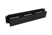 Rack-Gehäuse - StarTech.com 2U Horizontal Finger Duct Rack Cable Management Panel with Cover - rack cable management panel - 2U - CMDUCT2U