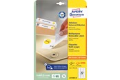 Papier, Fotopapier und Etiketten - Avery Removable labels white - L4737REV-25