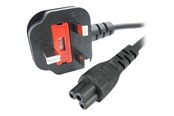 Stromkabel (Extern) - StarTech.com Cord 3 Slot for UK BS1363 to C5 Clover Leaf - power cable - 2 m - PXTNB3SUK2M