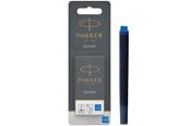 Utensilien zum Schreiben und Zeichnen - Parker Tintenpatronen für Füller | lange Patronen | blaue QUINK Tinte | 10 Stück (Blister-Packung) - S0881390