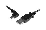 USB Kabel - StarTech.com Micro-USB Charge-and-Sync Cable M/M - Left-Angle Micro-USB - USB cable - 50 cm - USBAUB50CMLA