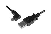 USB Kabel - StarTech.com USB A to Left Angle Micro-USB Charge Sync Cable M/M 24AWG - USB cable - 2 m - USBAUB2MLA